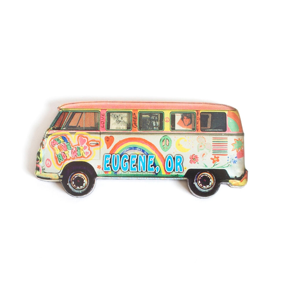 Morris Magnets, Acrylic Magnet, Eugene VW Bus